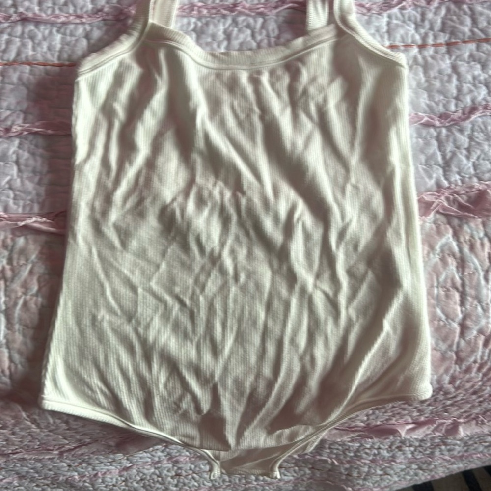 White SHEIN Bodysuit